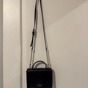 Kate Spade Black Crossbody Bag with Gold Accents